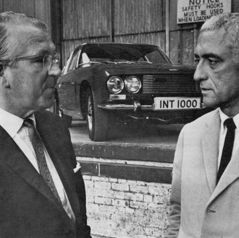 Car in 1969 being handed over by Carl Duerr to Pat Follett