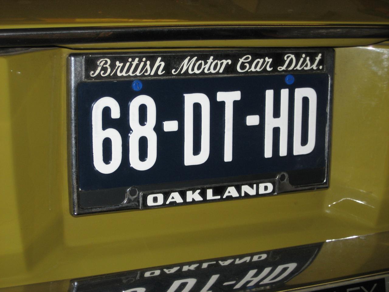 number plate surround from the original supplier