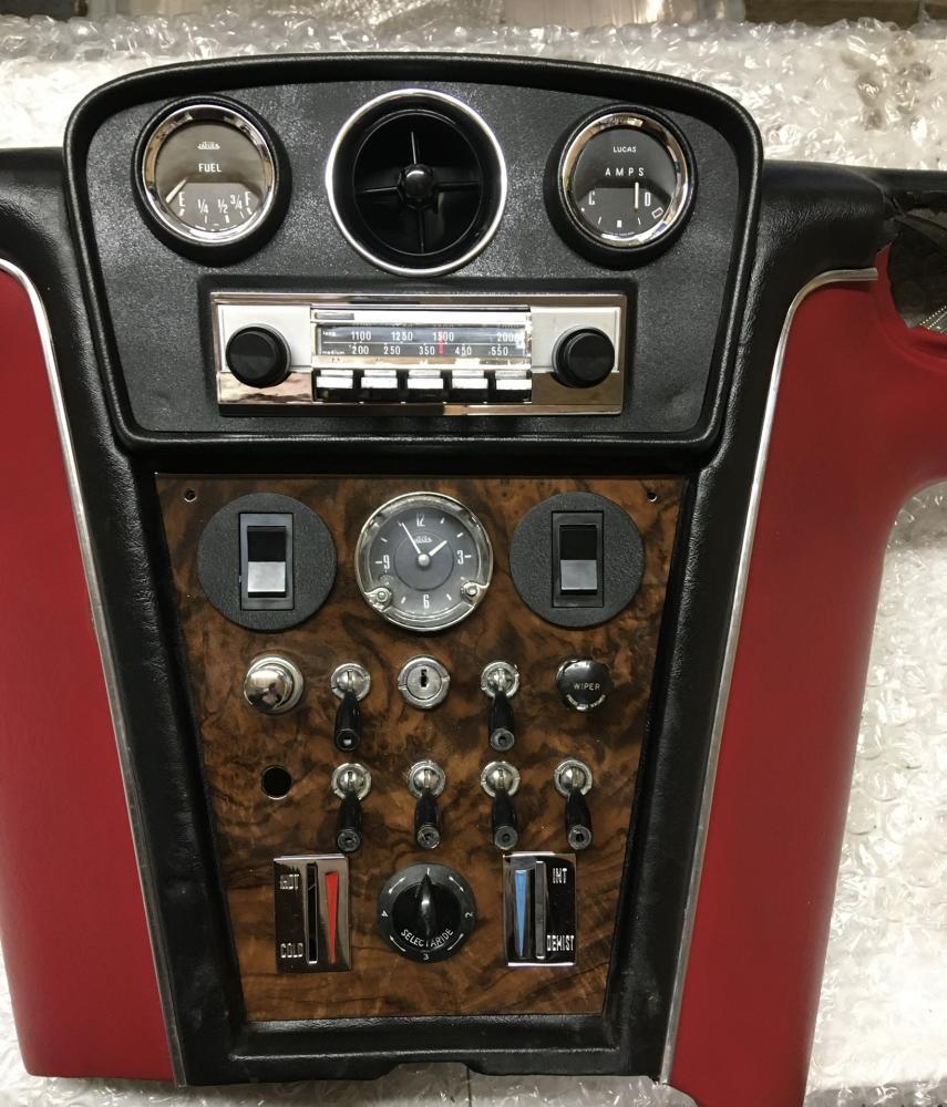 Partially completed dash